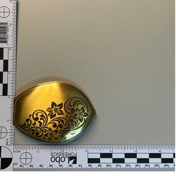 Vintage American Beauty Brush Brass Two Compartment Powder/Make Up Compact NWOB - Picture 11 of 11